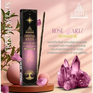 Aroma Crystal Rose Quartz Wierookstokjes